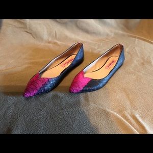 Pink and purple Betsy Johnson flats